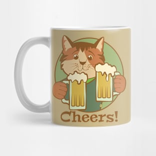 Cheers Beers Cat Mug